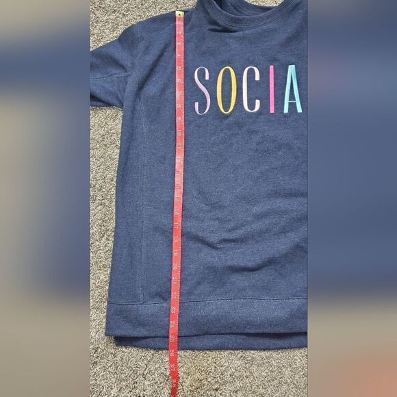 Wildfox Blue Social Sweatshirt - Picture 4 of 6